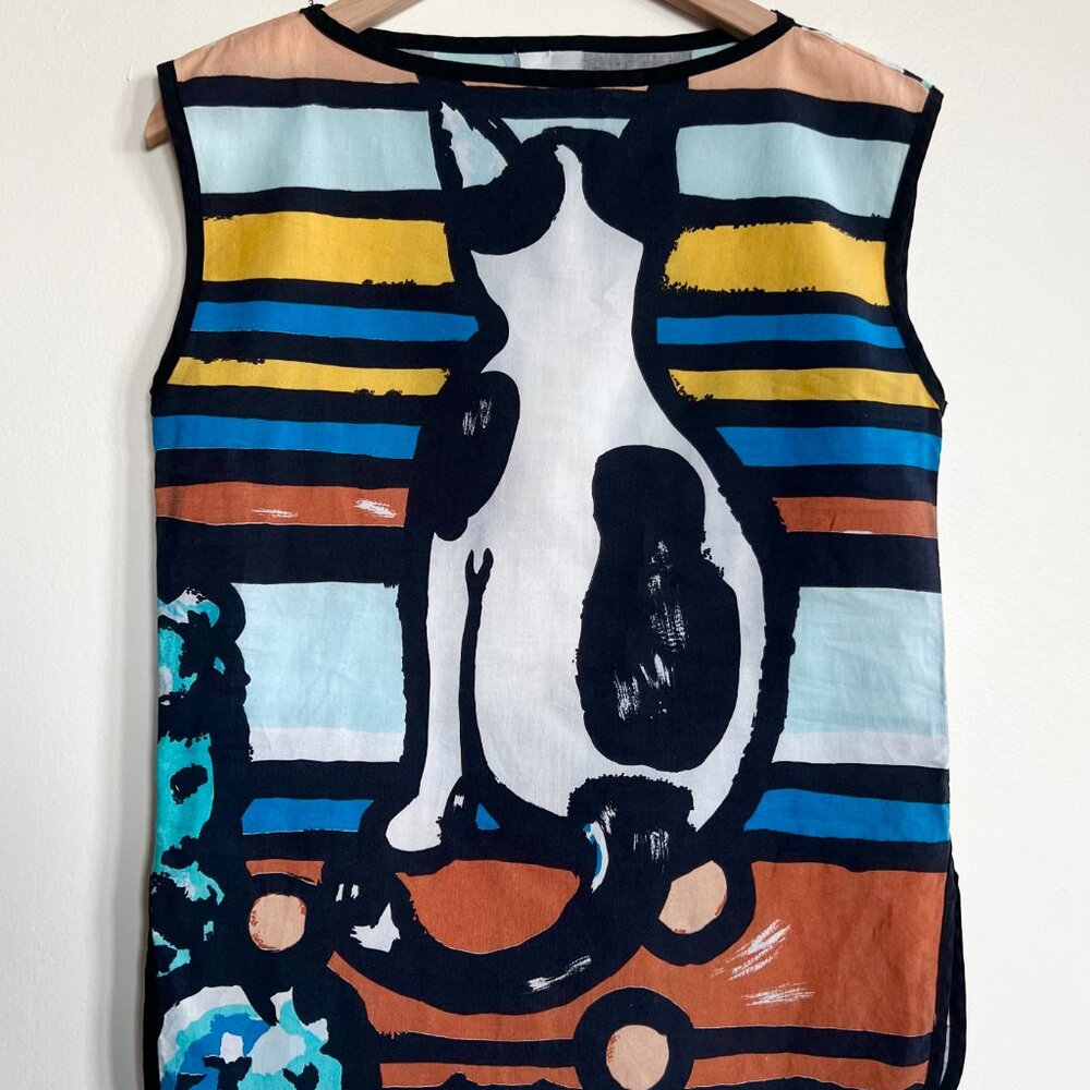 "Michaele Vollbrach" - art to wear- cat bluse / See measurements